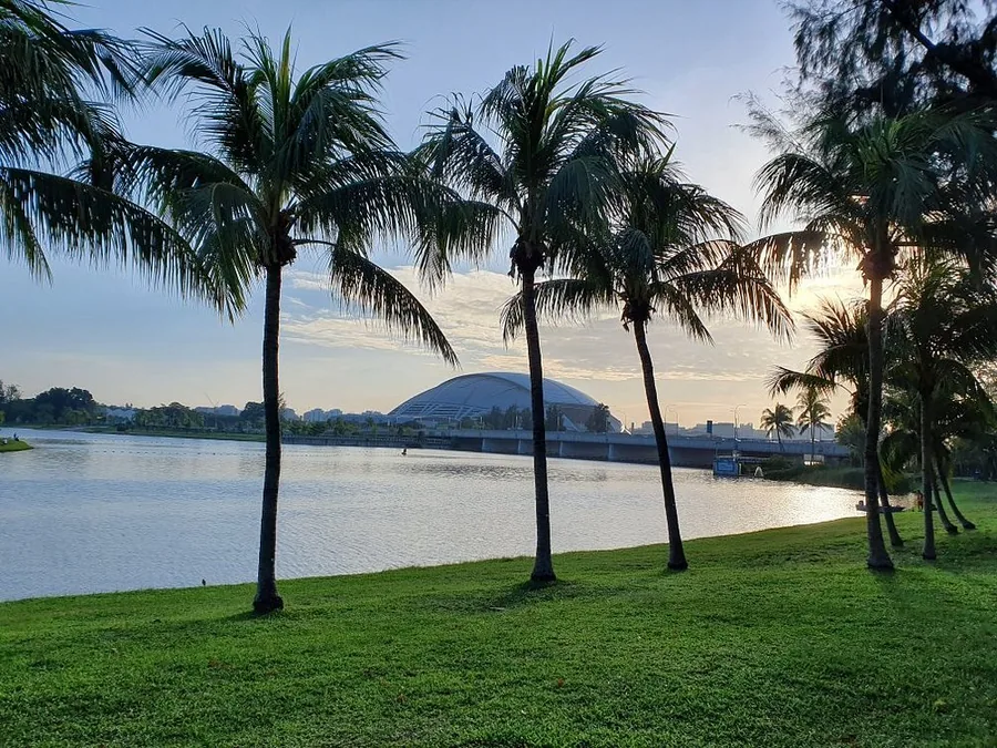 Kallang Riverside Park waterfront near The River Opus